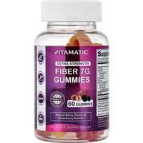 Vitamatic, Pluoštiniai guminukai, natūralių uogų, ramybės ir braškių, 60 guminukų