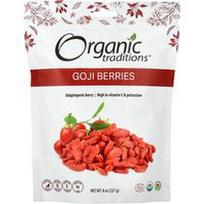 Organic Traditions, Goji uogos, 8 uncijos (227 g)