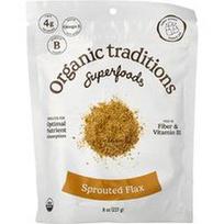 Organic Traditions, Supermaistas, daiginti linų sėmenys, 227 g