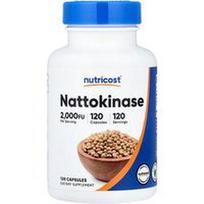 Nutricost, Natokinazė, 100 mg (2000 FU), 120 kapsulių
