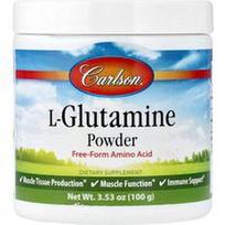 Carlson, L-glutamino milteliai, 3.53 uncijos (100 g)