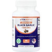 Vitamatic, Fermentuotas juodasis česnakas, 60 kapsulių (500 mg vienoje kapsulėje)