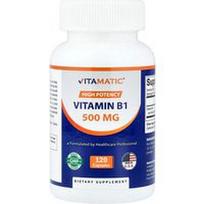 Vitamatic, Vitaminas B1, 500 mg, 120 kapsulių
