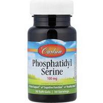Carlson, Fosfatidilserinas, 100 mg, 30 minkštų gelių