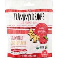 Tummydrops, Organiniai imbiero lašai, braškių skonio, 33 pastilės