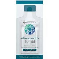 Youtheory, Ašvagandos skystis, mėlynių, 12 pakelių po 30 ml (1 skysčio uncija)