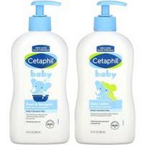 Cetaphil, Kūdikių, sveikos odos pagrindų rinkinys, 2 dalių rinkinys, 13,5 fl oz (399 ml)