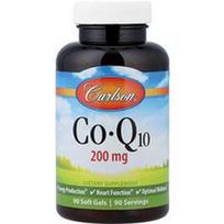 Carlson, CoQ10, 200 mg, 90 minkštųjų kapsulių