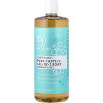 Dr. Jacobs Naturals, Augalinis grynas Kastilijos All-In-1 muilas, be kvapiųjų medžiagų, 32 uncijos (946 ml)