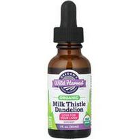 Oregon's Wild Harvest, Ekologiškas pieno erškėčių kiaulpienių ekstraktas, 1 fl oz (30 ml)