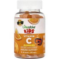Lifeable, Vaikams, vitamino C guminukai, citrusiniai, 60 guminukų