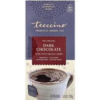 Teeccino, Prebiotinė žolelių arbata, juodasis šokoladas, be kofeino, 25 arbatos maišeliai, 5.3 uncijos (150 g)