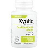 Kyolic, Sendintas česnako ekstraktas, širdies ir kraujagyslių sveikata, veganiška formulė 300, 120 veganiškų kapsulių (300 mg vienoje kapsulėje)