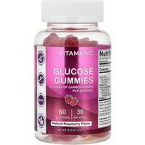 Vitamatic, Gliukozės guminukai, natūralios avietės, 60 guminukų