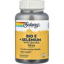 Solaray, Bio E® + selenas su lecitinu, 60 minkštųjų kapsulių