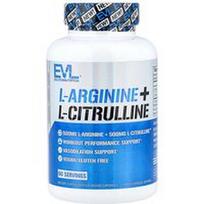 EVLution Nutrition, L-argininas + L-citrulinas, 120 vegetariškų kapsulių