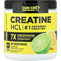 Con-Cret, Patentuotas kreatino HCl, citrinų ir laimų skonio, 2,2 uncijos (61,4 g)