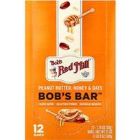 Bob's Red Mill, „Bob's Bar™“ – žemės riešutų sviesto, medaus ir avižų batonėliai, 12 batonėlių po 50 g