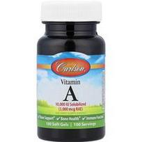 Carlson, Vitaminas A, 3 000 mcg RAE (10 000 TV), 100 minkštųjų kapsulių
