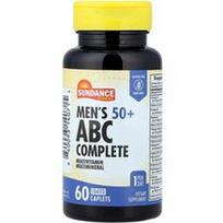 Sundance Vitamins, Vyriški 50+, ABC Complete Multivitamin Multimineral, 60 dengtų kapsulių
