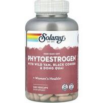 Solaray, PhytoEstrogen™ su laukiniais batatais, juodaisiais blakėžudėmis ir dong gvai, 240 daržovių kapsulių