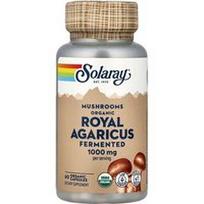 Solaray, Fermentuoti ekologiški karališkieji agaricus grybai, 60 ekologiškų kapsulių (500 mg vienoje kapsulėje)