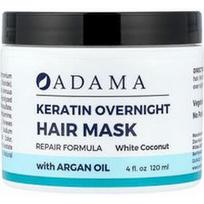 Zion Health, Adama, keratino nakties plaukų kaukė, baltas kokosas, 4 fl oz (120 ml)