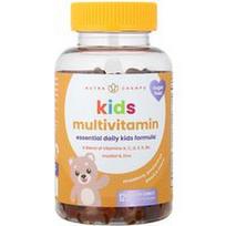 NutraChamps, Vaikiški multivitaminų guminukai su braškėmis, pasifloromis, persikais ir vyšniomis, 120 veganiškų guminukų