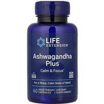 Life Extension, Ashwagandha Plus , 60 vegetariškų kapsulių