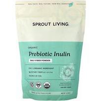 Sprout Living, Organinis prebiotinis inulinas, kasdieniai skaidulų milteliai, 454 g