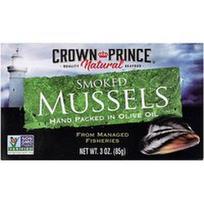 Crown Prince Natural, Rūkytos midijos, alyvuogių aliejuje, 3 uncijos (85 g)