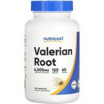 Nutricost, Valerijono šaknis, 120 kapsulių (2 000 mg vienoje kapsulėje)