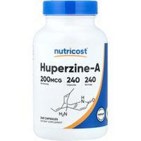 Nutricost, Huperzinas-A, 200 mcg, 240 kapsulių