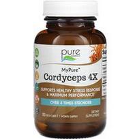 Pure Essence, „MyPure“, kordicepsas 4 kartus per dieną, 30 vegetariškų kapsulių