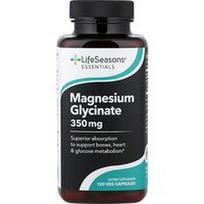 LifeSeasons, Magnio glicinatas, 120 daržovių kapsulių (87,5 mg vienoje kapsulėje)