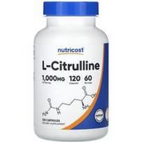Nutricost, L-citrulinas, 120 kapsulių (500 mg vienoje kapsulėje)