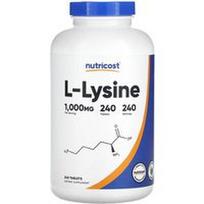 Nutricost, L-lizinas, 1 000 mg, 240 tablečių