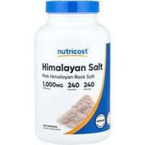 Nutricost, Himalajų druska, 1000 mg, 240 kapsulių