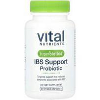 Vital Nutrients, Hiperbiotikai, IBS palaikymo probiotikas®, 30 veganiškų kapsulių