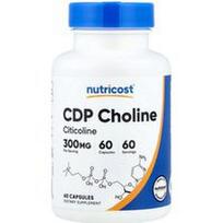 Nutricost, CDP cholinas, citikolinas, 60 kapsulių