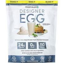 Designer Wellness, Dizainerio kiaušinis®, viso kiaušinio daugiafunkciniai baltymų milteliai, klasikinė vanilė, 12.4 uncijos (352 g)