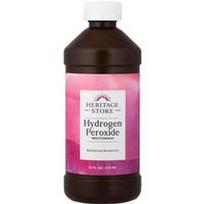 Heritage Store, Vandenilio peroksido burnos skalavimo skystis, gaivus žieminių mėtų aromatas, 473 ml