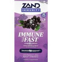 Zand, Immunity™, greito imuniteto, saldžiųjų šeivamedžio uogų skonio, 30 kramtomųjų tablečių