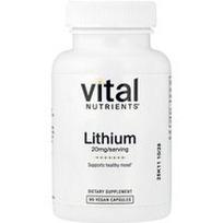 Vital Nutrients, Ličio, 20 mg, 90 veganiškų kapsulių