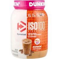 Dymatize, ISO100® hidrolizuotas, 100% išrūgų baltymų izoliatas, Dunkin' ™ Cappuccino, 21.8 oz (610 g)