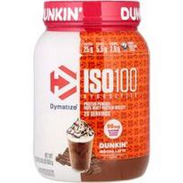 Dymatize, ISO100® hidrolizuotas, 100 % išrūgų baltymų izoliatas, Dunkin' Mocha Latte, 660 g