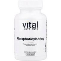 Vital Nutrients, Fosfatidilserinas, 60 minkštųjų gelių (150 mg viename minkštajame gelyje)