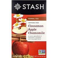 Stash Tea, Žolelių arbata, cinamono obuolių ramunėlės, be kofeino, 20 arbatos maišelių, 1.4 oz (40 g)