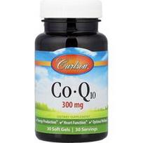 Carlson, CoQ10, 300 mg, 30 minkštųjų kapsulių