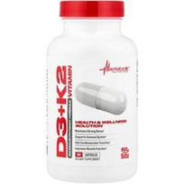 Metabolic Nutrition, Vitaminas D3 + K2, 90 kapsulių